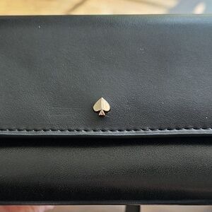 Kate Spade Black Leather Clutch